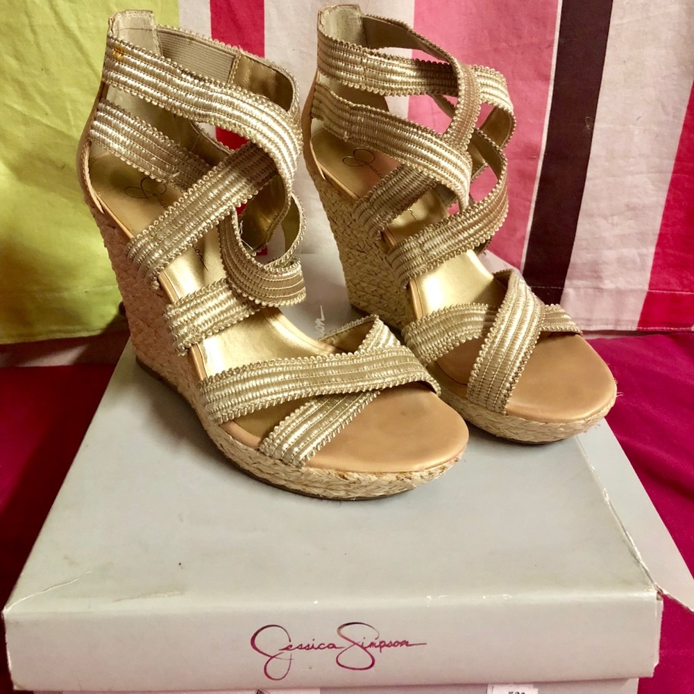 Jessica Simpson platform wedge sandals